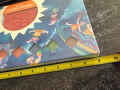 Vtg 1993 DIY Colorful Alphabet Stamps & Pencils Kit For Kids & Adults Shiny Art