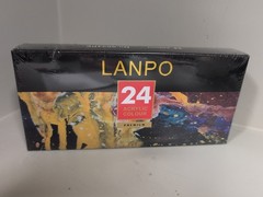 Lanpo 24 Color Acrylic Paint Set H2Oproof Sunscreen Non-fading Perfect 4 Projcts