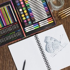 132 Piece Art Set Deluxe Professional Color Set Art Kit for Kids and Adult