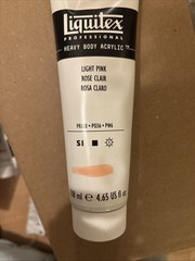 Light Pink Heavy Body Acrylic Paint 4.65 Oz High Viscosity Non Cracking Quality