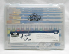 Royal Langnickel Essentials 25pc Clear View Large Acrylic Art Set 2011