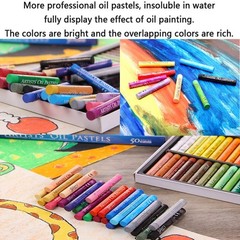 KUPTOOL Oil Pastel Set,Professional Painting 1 Count (Pack of 25), 25 Colors