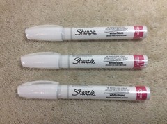 Sharpie Paint Pen Oil Based White Medium Point Lot of 3 Brand New