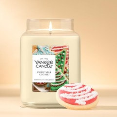 Yankee Candle Christmas Cookie Scented New Large Jar,