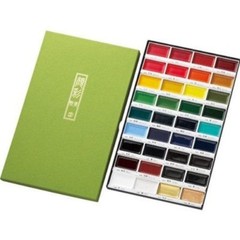 Kuretake MC20/36V Gansai Tambi Etegami Watercolor Jananese Paint 36 Colors Set