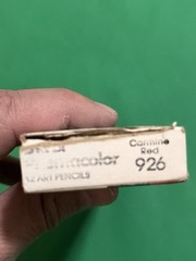 vintage eagle berol prismacolor art pencils box of 12 926 Carmine Red