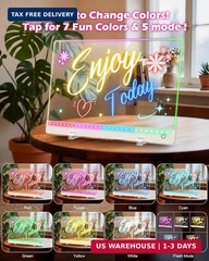 LED Drawing Board for Kids – 17″ Flicker-Free Glow Doodle Drawing Pad with 11-Co
