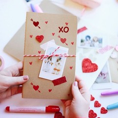 Heart Stencil Set for Painting – 16 Pack 6×6 Inch Valentine Love Stencils
