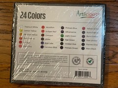 Acrylic Paint Set, 24 Vibrant Colors(12ml/0.4oz Tubes