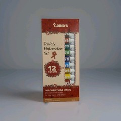 TOBIOS Watercolor Kit Limited edition The Christmas Magic holiday hues 12 colors