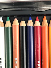 PRISMACOLOR PREMIER COLORED PENCILS Set of 24 in Metal Tin Drawing FINE ART EUC