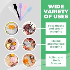 100 Pack 2.5 Inch Cosmetic Spatulas – Small Plastic Spatula for Cosmetics,