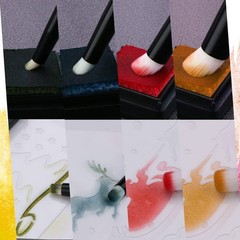 Mini Blending Brushes for Card Making, Dry Miniature Painting Set Background …