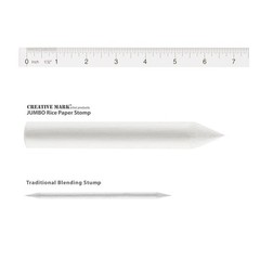 12 PCS Creative Mark Blending Stumps Solid Double Ended Charcoal Size #2