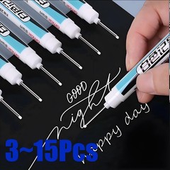 White Permanent Paint Marker Pen 0.7mm for Wood Rock Plastic Glass Metal ….