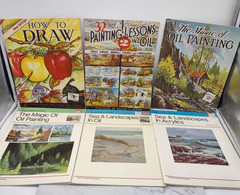 LOT OF 6 Vintage Walter T. Foster Art Instruction Books Painting Guides How To