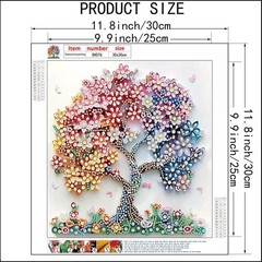 SHICERNHJ 5D Diamond Art Kits for Adults 12 inches x 12 inches, Flower Tree