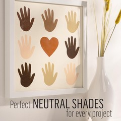 11-Piece Multi-Surface Skintone Acrylic Craft Paint Kit with 3 Brushes