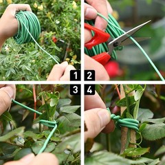 Green Soft Twist Tie Tomato Plant Tie TPR Garden Supply, for Supporting Plant…