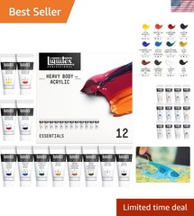 High Viscosity Acrylic Paint Set – 12 Tubes of 22ml for Impeccable Blending