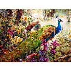 My Paint By Numbers Full Kit, Vibrant Peacock 16″ x 20, AS IS
