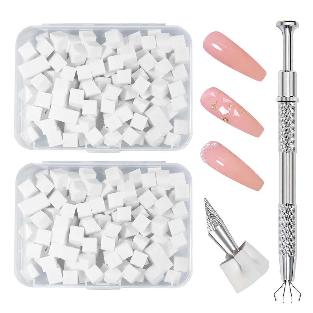 Hasakhi 200Pcs Nail Sponges for Ombre, Soft Nail Art Sponges With Grabbing Pe…