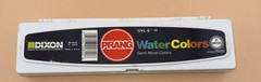 Vintage PRANG OVL-8 Watercolor Paint Set 8 Colors ~ USA With Brush