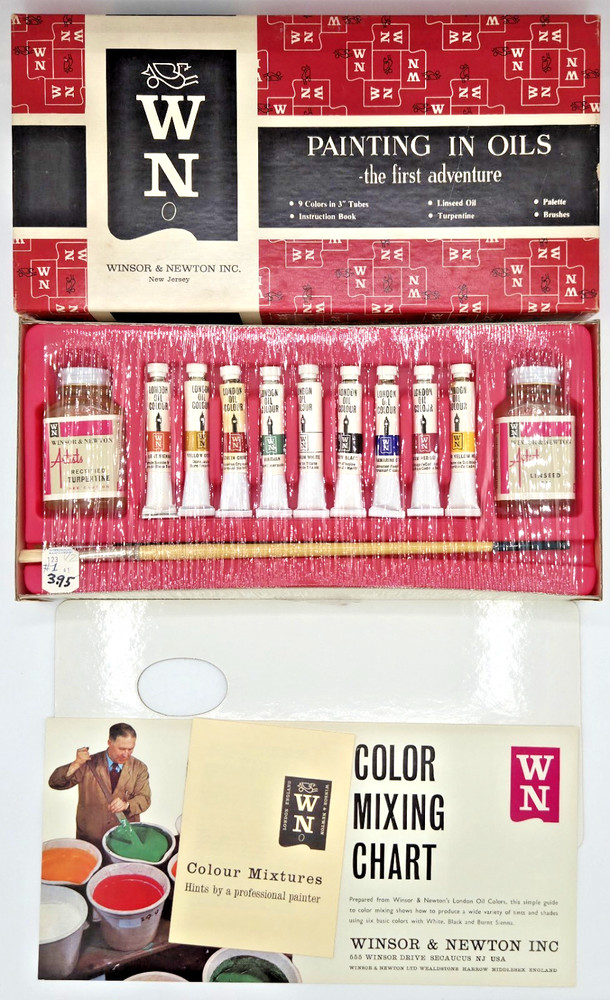 Winsor & Newton VINTAGE UNUSED London Oil Colour Paint Set Kit Outfit No 1 READ
