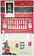 Winsor & Newton VINTAGE UNUSED London Oil Colour Paint Set Kit Outfit No 1 READ