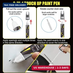 Car Touch Up Paint(Red Multi-Coat(PPMR)) for Tesla, 2 in 1 Car Scratch Remover w