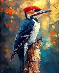 Natuyalo Bird Paint by Numbers Kit for Adults Beginner 16×20 inches, PIC-09
