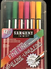 SARGENT ART Fine Line Markers 12/Pkg