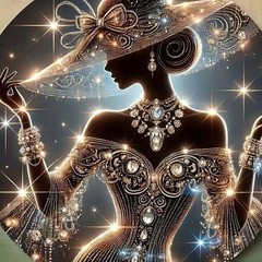 OJTOYART Elegant Lady Diamond Art Kits for Adults,5D 12 x 12 inches, YP037