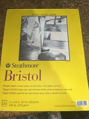 NEWStrathmore 300 Series Bristol Smooth Pad 11×14 20 Sheets Paper 100lb P342-11