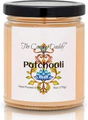 Patchouli Scented Candle – Inscense- 6 Ounce Jar Candle- Hand Poured in Cream