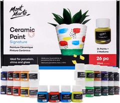 Ceramic Paint Set Signature 26 X 0.7 US Fl.Oz (20Ml) Multicolor, Vibrant Cera…