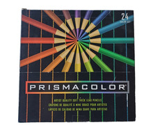 Vintage Prismacolor 24 Thick Soft Lead Art Artist Colored Pencils PC953 SEALED