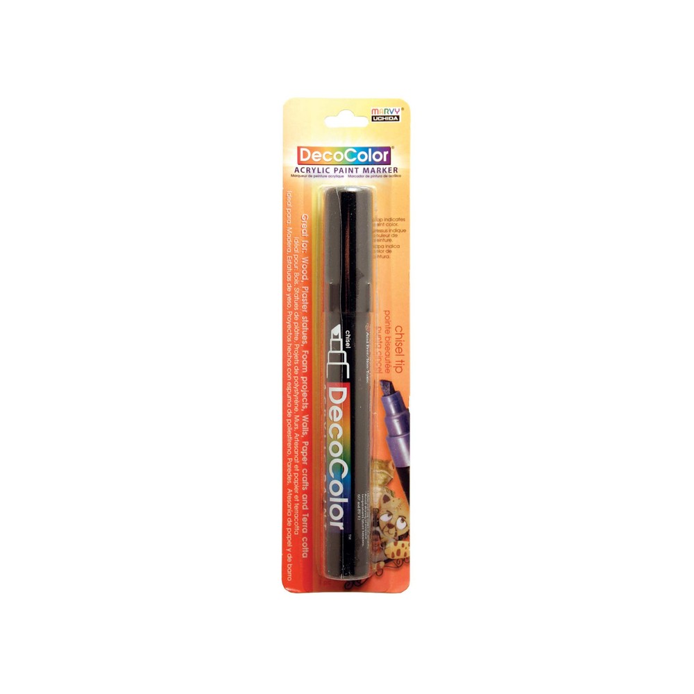 Black Acrylic Paint Marker Chisel Tip for Arts and Crafts Projects