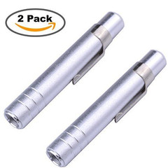 pranovo 2 x Aluminum Alloy Chalk Holder Teacher’s 1 Count (Pack of 2), Silver