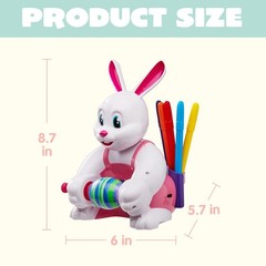 Joyin Motorized Easter Egg Decorator Kit Spinner Easter Busy Pink Bunny Egg