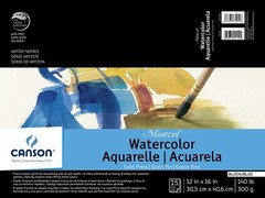Artist Series Montval Watercolor Paper Fold Over Block 12×16 Inches 15 Sheets 1