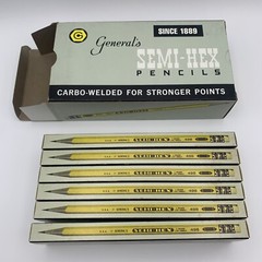 Lot of 72 Vintage General SEMI-HEX 498 Firm 2 2/4 Drawing #2 Pencils USA Unsharp