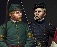 Civil War Miniature Paint Set 16 Colors 18ml Dropper Bottles Historical Accuracy