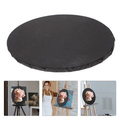 1Pc Blank Black Painting Canvas Panel with Sturdy Wooden Frame for Artistic Use