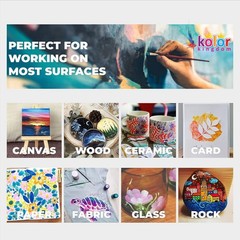 24 Colors Paint DIY Acrylic Paint Set for Hobby Model Painting Artists
