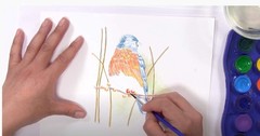 Versatile Washable Watercolor Set for Kids – Snap-In Brush, 12 Intense Colors