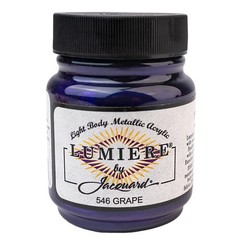 Jacquard Lumiere Grape Metallic Shimmer Paint 2.25 Oz Durable Acrylic Craft
