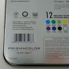 Prismacolor Premier Colored Pencils Set of 12 in Metal Tin 2009 Never Used
