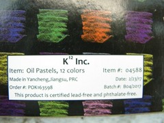K12 12 colors oil pastels New Factory Sealed. Lead, Phthalate Free