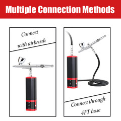 Airbrush Kit with Compressor 0.3mm Dual Action Airbrush for Model Painting